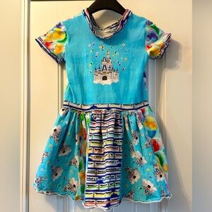 Girls 6-7 Handmade Disney World Park Celebration Dress